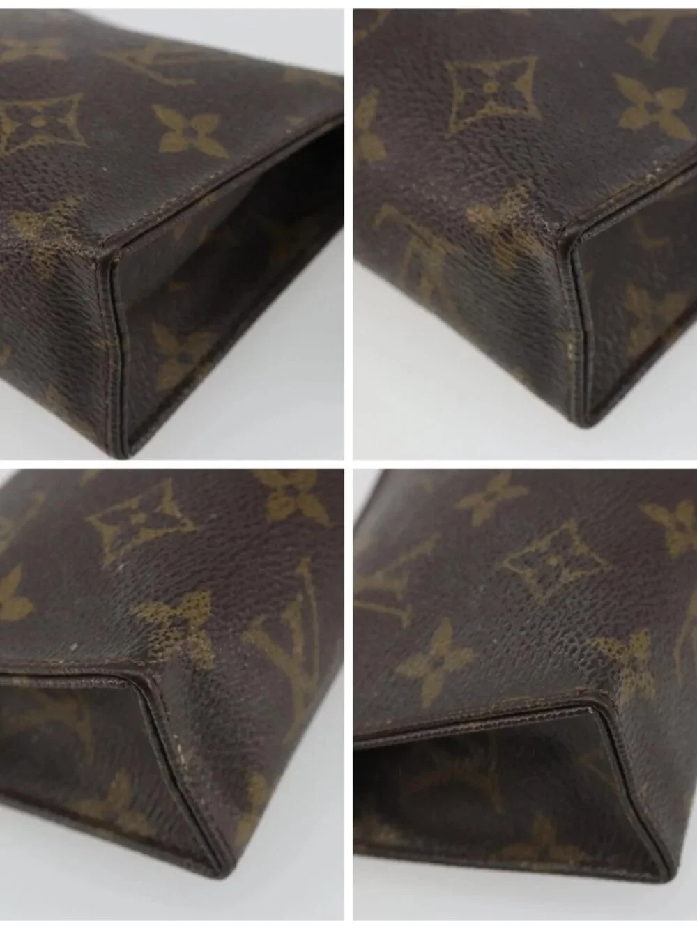 LOUIS VUITTON Monogram Poche Toilette 15 Pouch M47546 LV Auth mr2625